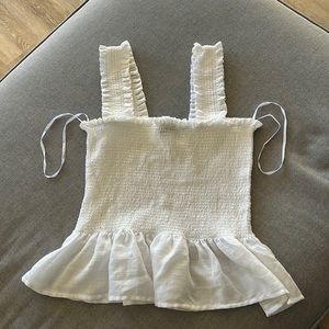 Lulus White Sleeveless Top